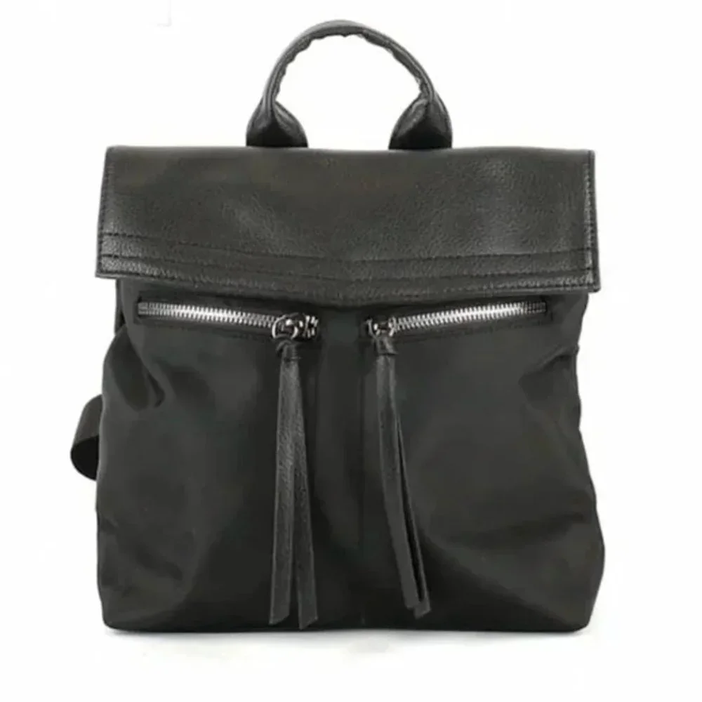 Botkier New York Nylon Backpack - Black - 9 x 11 x 3.5”